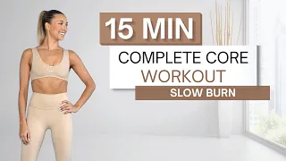 15 min COMPLETE CORE WORKOUT | No Repeats | Intense Core Burn