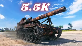 T92 HMC Arty 5.5K Damage World of Tanks Replays