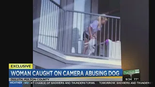 DISTURBING: Woman caught on camera abusing dog