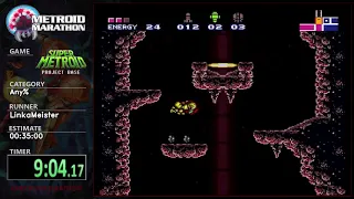 Super Metroid Project Base by LInkaMeister. Metroid Marathon 2018