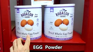 Dried EGG Powder REVIEW Preppers Food Storage Pantry Supplies Augason Judees Mountain House freeze