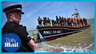 How illegal migrants are treated after crossing the Channel on a small boat | UK migration crisis