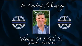 Memorial Service for DUSM Thomas M.  Weeks Jr.
