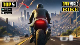 Top 5 Best Open World Bike Games For android 2024 | Bike Games 2024 #newgamesandroid