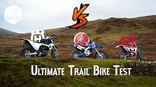 Best bike for trail riding! Husqvarna 701 Enduro vs GasGas EC300 vs Yamaha Wr250f | KNOX armour