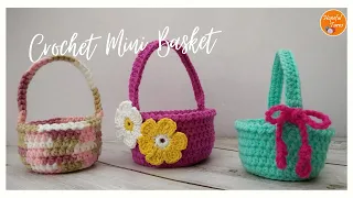 Mini Crochet Basket for Beginners | Easy Crochet Easter Basket / Egg Basket | Crochet Easter Ideas