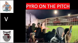 PYROS AND GETTING DRENCHED!! |  Altrincham v Grimsby