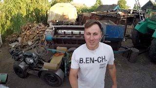 Копаем картошку мини трактором. Cезон 2020/We dig potatoes with a mini tractor.