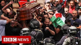 Al Jazeera reporter Shireen Abu Aqla’s funeral sees violence - BBC News