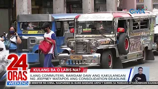 Mga PUV, sapat at sobra pa sa ilang lugar ayon sa DOTr; ilang transport at... | 24 Oras Weekend