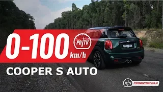 2019 MINI Cooper S (auto) 0-100km/h & engine sound