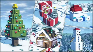 🎄 마인크래프트 최고의 크리스마스 집 모음 :: Minecraft TOP 6 Best Christmas Houses 🎁