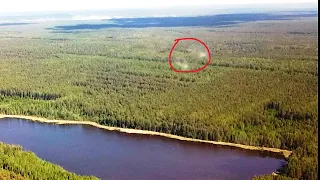 НЛО снятые на камеру дрона (UFO captured on drone camera)