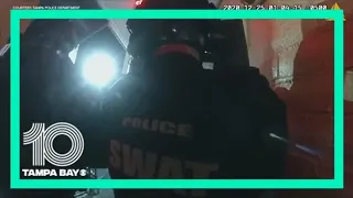 Body camera video shows segment of Tampa police's 21-hour standoff with suspected shooter