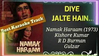 Diye Jalte Hain | Namak Haraam (1973) | Kishore Kumar | Best Karaoke