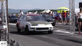 Honda H22 - Honda Civic Rurbo vs BMW - Drag race 1/8 mile 🚦🚗💥 4K UHD