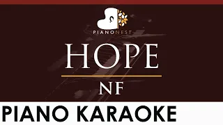 NF - HOPE - HIGHER Key (Piano Karaoke Instrumental)