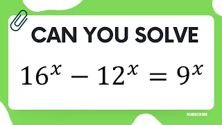 Solving an Interesting Exponential Equation with Special Skill - Math Olympiad