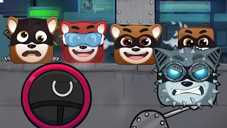 Red Ball 4 Fusion Battle | Squid Game Vs All Boss (Raccoon Boss In Talking Tom Gold Run)