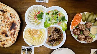 The Mediterranean Duo Hummus and Falafel - A Vegetarian Delight