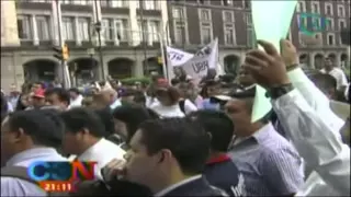 Caos en la Ciudad de México por marcha de miles de antorchistas