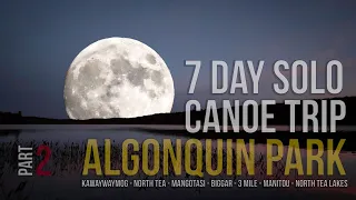 Algonquin Park Seven Day Solo Canoe Trip | Algonquin Park North Tea Lake to Mangotasi Lake