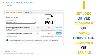[2023] How To Set JDBC Driver Classpath | Set MySQL Connector Classpath | Set .Jar File Classpath |