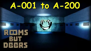 Rooms But Doors 🚪 (ALPHA BUILD)  [A-001 to A-200] Plalythrough - Doors Roblox Fanmade