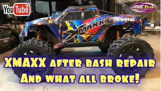 XMAXX Repairs and what all broke from the last bash.