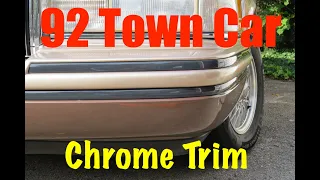 Town Car Bumper Restoration (Part 3) Chrome Trim