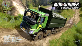 Spintires: MudRunner - Kamaz Timber Truck On Mud Roads | TRUK MODS NEW 2022