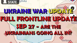 Ukraine War Update (20230927): Full Frontline Update