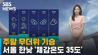 [날씨] 주말 무더위 기승…서울 한낮 '체감온도 35도' / SBS