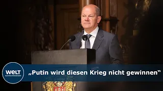 HAMBURGER ÜBERSEE-CLUB: Scholz wirft Putin einen Bruch "mit den Werten der Zivilisation" vor