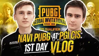 NAVI PUBG at PGI CIS: 1st day VLOG