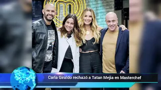 Carla Giraldo rechazó a Tatan Mejia en Masterchef Celebrity