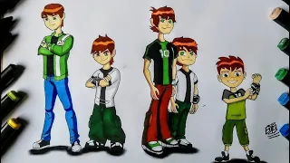 How to Draw all Ben 10 Versions.