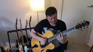 Roundwound vs Flatwound strings on jazz guitars!