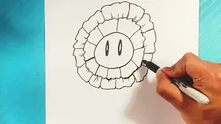 EASY How to Draw MARIO MOVIE - FIRE FLOWER