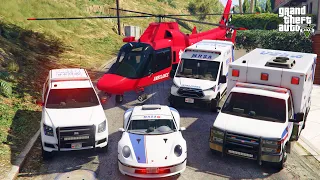 GTA 5 - Stealing San Andreas Medical Response Vehicles with Franklin! | (Real Life Cars) #169