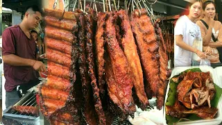 Delicious Grilled Duck, Pork Ribs, Intestine, Fish & More | Popular Cambodian Street Food