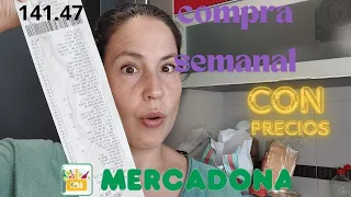 Compra semanal Mercadona. Con precios. Familia de 4. Intentando ahorrar