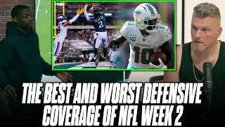 Darius Butler Breaks Down Some Of The Best & Worst Defensive Coverage Of Week 2 | Pat McAfee Reacts