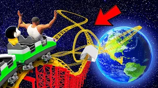 SHINCHAN AND FRANKLIN TRIED $1 VS $1 MILLION GIANT ROLLER COASTER FROM SPACE IN GTA 5