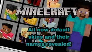 Minecraft - All new default skins and their names revealed! (beta/preview)