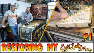 Restoring my Bally Eight Ball Deluxe Pinball Machine | Barn find restored to former glory | Episode1