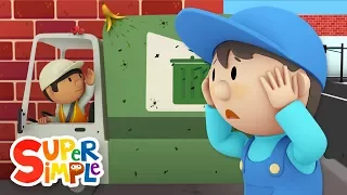 Gus's Garbage Truck goes through the car wash | Cartoon for kids