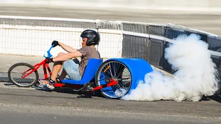 Homemade Drift-Tricycle with an Electric Motor! Epic Modification! 🔥