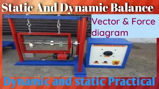 Static and Dynamic Balancing( स्थिर और गतिशील संतुलन)Balancing of rotating masses in same plane