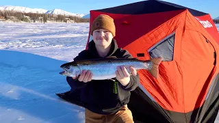 Passing Time During A Long Alaskan Winter | Ice Fishing & Turkey Pot Pie